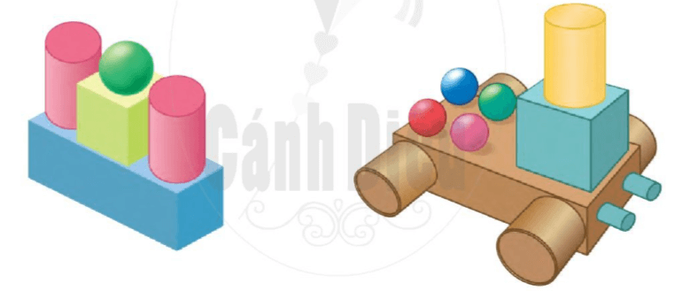 Bài tập khối trụ khối cầu lớp 2 Cánh diều
